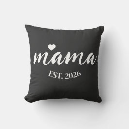 Personalized Mama Est Year Custom Gift For Mommy Kussen