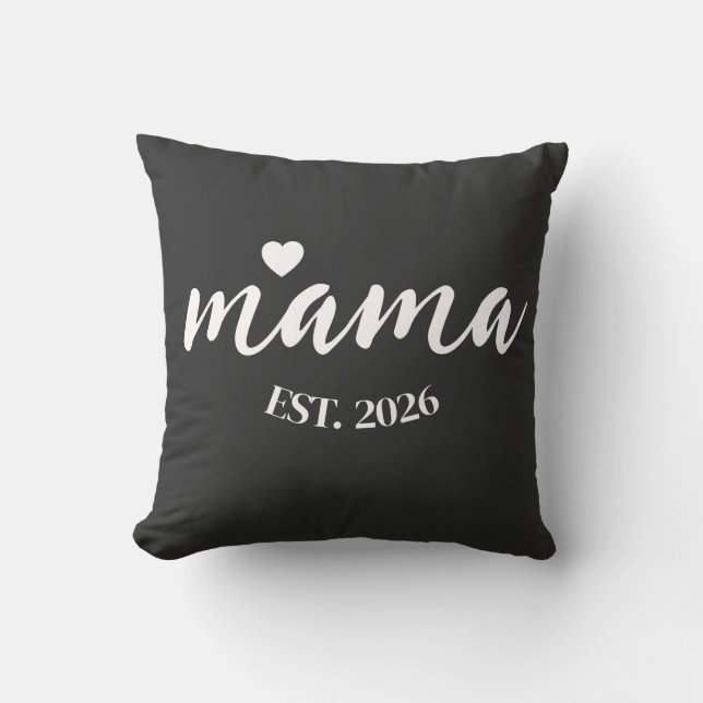 Personalized Mama Est Year Custom Gift For Mommy Kussen (Voorkant)