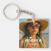 Personalized Mama Est Year Custom Gift For Mommy Sleutelhanger (voorkant)