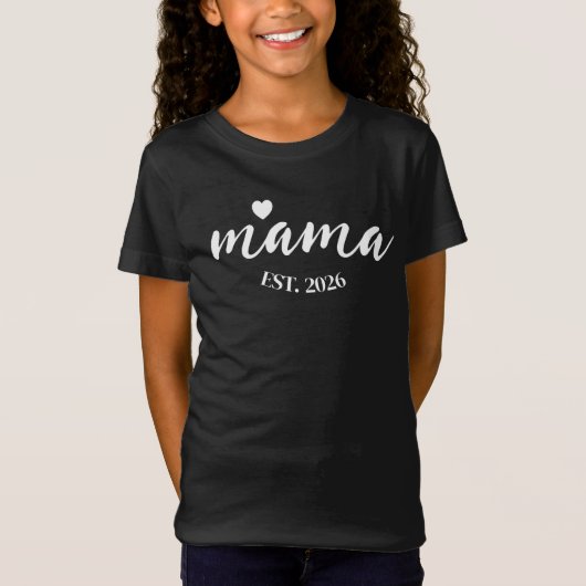 Personalized Mama Est Year Custom Gift For Mommy T-shirt (Voorkant)