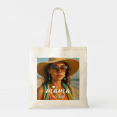 Personalized Mama Est Year Custom Gift For Mommy Tote Bag (Achterkant)