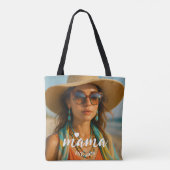 Personalized Mama Est Year Custom Gift For Mommy Tote Bag (Achterkant)