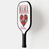 Personalized Mama Heart Floral Custom Gift Pickleball Paddle (Links)