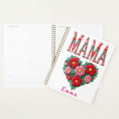 Personalized Mama Heart Floral Custom Gift Planner (Display)