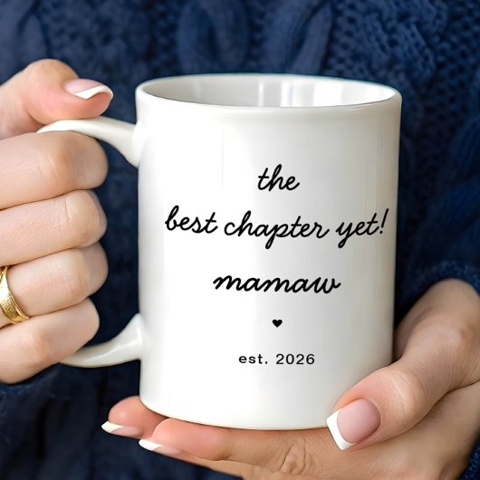 Personalized Mamaw Mug Best Chapter Yet Koffiemok
