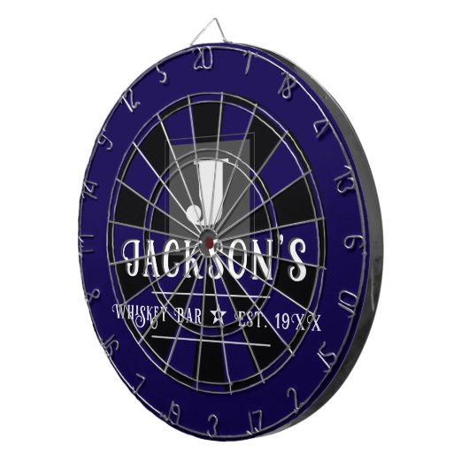 Personalized Man Cave Custom Bar Name Dartbord (Voorkant Rechts)