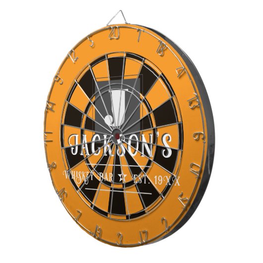 Personalized Man Cave Custom Bar Name Dartbord (Voorkant Rechts)