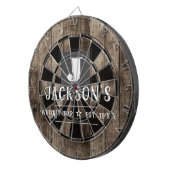 Personalized Man Cave Custom Bar Name Dartbord (Voorkant Rechts)