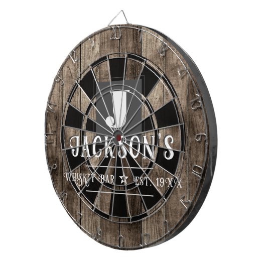 Personalized Man Cave Custom Bar Name Dartbord (Voorkant Rechts)