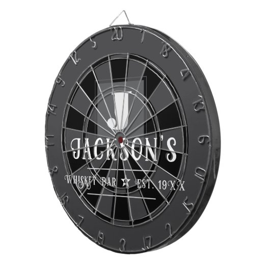 Personalized Man Cave Custom Bar Name Dartbord (Voorkant Rechts)