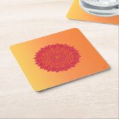 Personalized Mandala Paper Coasters Kartonnen Onderzetters (Schuin)
