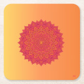 Personalized Mandala Paper Coasters Kartonnen Onderzetters (Voorkant)