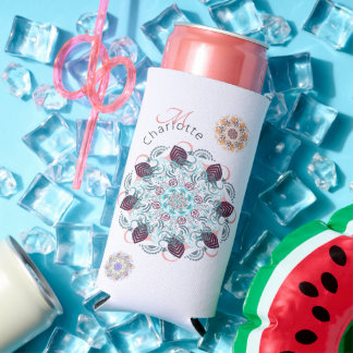 Personalized mandala wonder seltzer blikjeskoeler