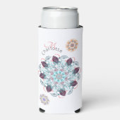 Personalized mandala wonder seltzer blikjeskoeler (Seltzer Voorkant)