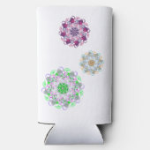 Personalized mandala wonder seltzer blikjeskoeler (Achterkant)