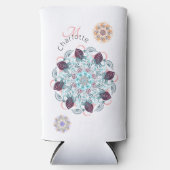 Personalized mandala wonder seltzer blikjeskoeler (Voorkant)