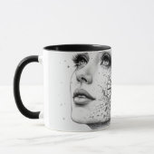 Personalized Map Compass Woman Art Vintage Chic Mok (Links)