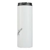 Personalized Map Compass Woman Art Vintage Chic Thermosbeker (Achterkant)