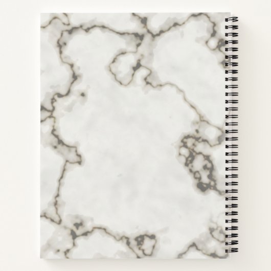 Personalized Marble Extremely Important Sketchbook Notitieboek (Achterkant)