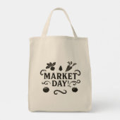 Personalized Market Day! Tote Bag (Achterkant)