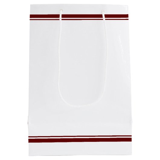 Personalized Maroon Class of 2026 Graduation Medium Cadeauzakje (Achterkant)