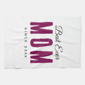 Personalized Massage Kitchen Towel – Best Mom Ever Theedoek (Horizontaal)