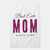 Personalized Massage Kitchen Towel – Best Mom Ever Theedoek (Verticaal)