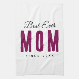 Personalized Massage Kitchen Towel – Best Mom Ever Theedoek