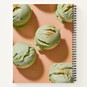Personalized Matcha Ice Cream Scoop  Notitieboek (Achterkant)