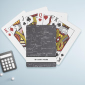 Personalized mathematic equations and graphics pokerkaarten