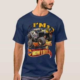 Personalized Max D Monster Truck Birthday T-shirt
