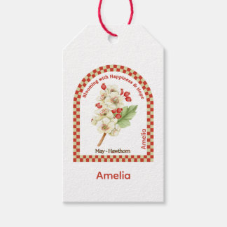 Personalized May Birth Flower Cadeaulabel