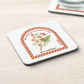 Personalized May Birth Month Flower Coaster Bier Onderzetter (Linkerzijde)