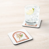 Personalized May Birth Month Flower Coaster Bier Onderzetter (Rechterzijde)