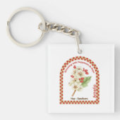 Personalized May Birth Month Flower Sleutelhanger (voorkant)