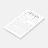 Personalized Meeting Notes Post-It® Notes (Schuin)