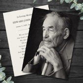 Personalized Memorial Card Custom Photo Sympathy Bedankkaart