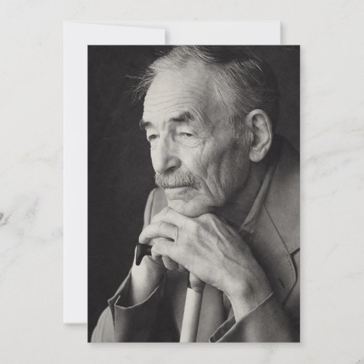 Personalized Memorial Card Custom Photo Sympathy Bedankkaart (Voorkant)