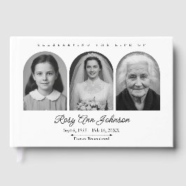 Personalized Memorial Funeral Photo Gastenboek