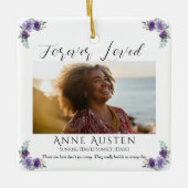 Personalized Memorial Glass Ornament | Keepsake (Voorkant)