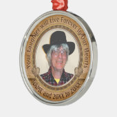 Personalized Memorial Ornaments with Picture Metalen Ornament (Links)