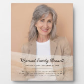 Personalized Memorial Photo Plaque Fotoplaat (Voorkant)