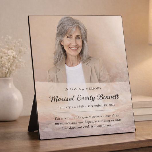 Personalized Memorial Photo Plaque Fotoplaat
