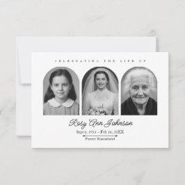 Personalized Memorial Thank You Card Bedankkaart