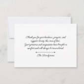 Personalized Memorial Thank You Card Bedankkaart (Achterkant)