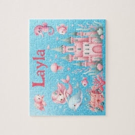Personalized Mermaid Child Name Puzzle  Legpuzzel