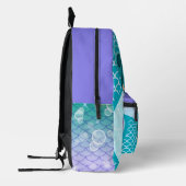 Personalized Mermaid Print Cut Sew Bag Bedrukte Rugzak (Links)