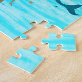 Personalized Mermaid Underwater Adventure Legpuzzel (Zijkant)