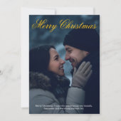 Personalized Merry Christmas Card Bedankkaart (Voorkant)