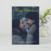 Personalized Merry Christmas Card Bedankkaart (Staand voorkant)